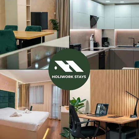 Apartment One-bedroom With Free Parking, Free Gym Pass And Office Setup *